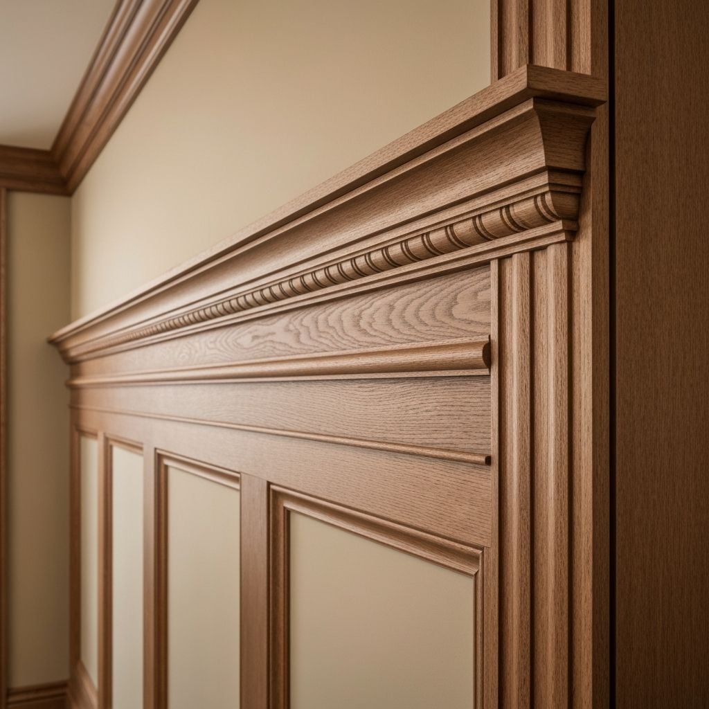 Interior Finishes project: Custom Trim & Molding. Elegant crown molding and baseboards for a classic look